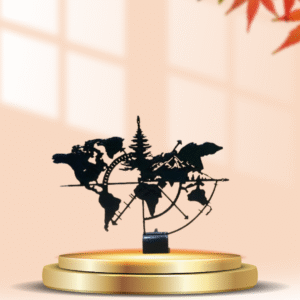 nature explorer map – 3d printed wall art